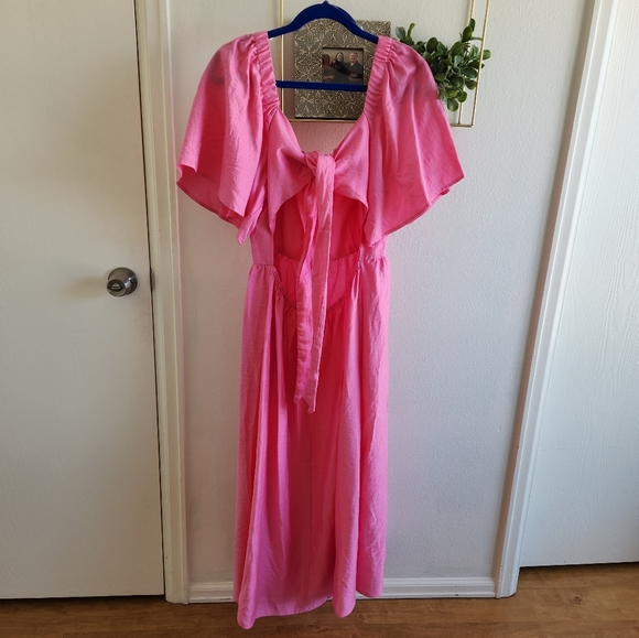 A New Day Pink Spring Summer Dress - Picture 4 of 6